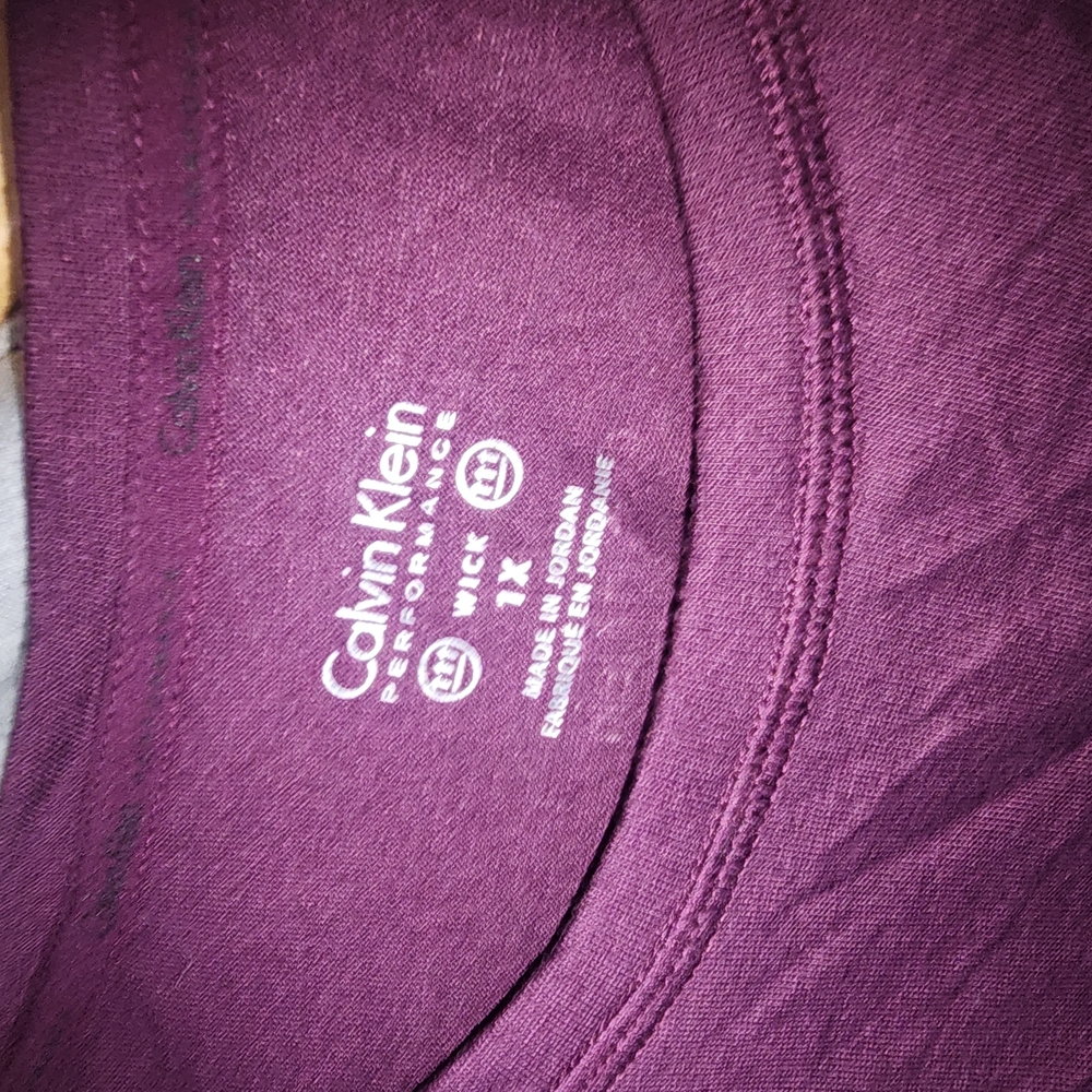 Calvin Klein Purple Top 1X